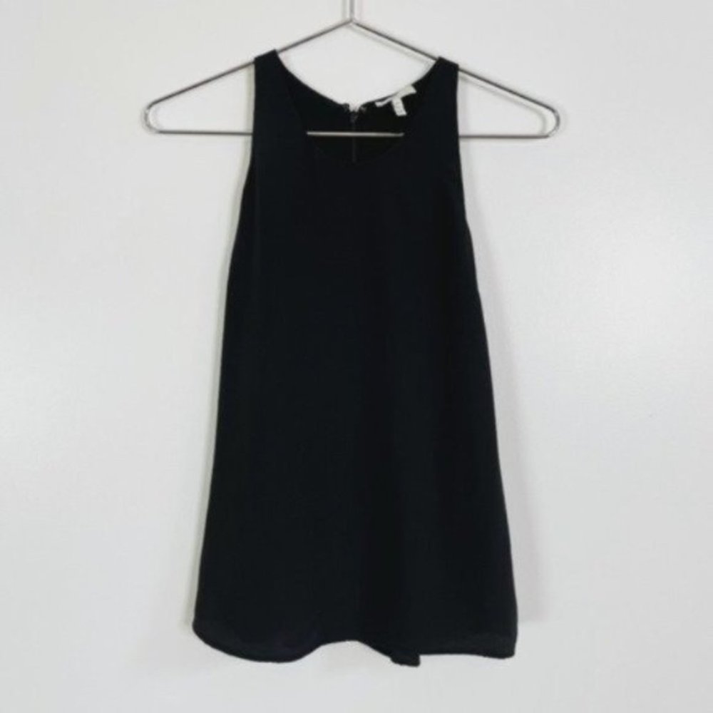 Joie Black Silk Racerback Tank Top